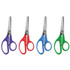 UNIVERSAL OFFICE PRODUCTS 92023 Kids' Scissors, Rounded Tip, 5" Long, 1.75" Cut Length, Straight Assorted Color Handles, 12/Pack