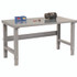 GLOBAL INDUSTRIAL 183154 Standard Duty Steel Top Adjustable Height Workbench, 2,000 lbs, 72 x 30 x 30.88 to 36.88, Gray