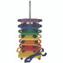 CHAMPION SPORT Sports SX Scooter Stacker, Plastic, 176 lb Capacity, 21 x 16 x 39, Silver/Yellow