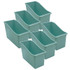 TEACHER CREATED RESOURCES Teacher Created Resources® Plastic Book Bin, Calming Blue, Pack of 6