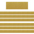 TEACHER CREATED RESOURCES Teacher Created Resources® Confetti Gold Straight Border Trim, 35 Feet Per Pack, 6 Packs