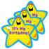 CREATIVE TEACHING PRESS Creative Teaching Press® It’s My Birthday! Star Badges, 36 Per Pack, 3 Packs