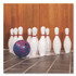 CHAMPION SPORT Sports BP10 Plastic Bowling Pin Set, White, 10/Set