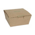 PACTIV EVERGREEN CORPORATION NOB01KECTE EarthChoice Tamper Evident OneBox Paper Box, 4.5 x 4.5 x 2.5, Kraft, 312/Carton