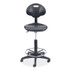 NATIONAL PUBLIC SEATING NPS® 6722HB 6700 Series Adjustable Height Polyurethane Task Stool, Supports Up to 300 lb, 22" to 32" Seat Height, Black