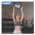 CHAMPION SPORT Sports MB16 Rhino Leather Medicine Ball, 18 lb, Teal/White