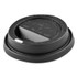 DART SOLO® TL1224TGB Solo Traveler Sip Through Lids for ThermoGuard Hot Cups, Fits 12 oz to 24 oz Hot Cups, Plastic, Black, 1,200/Carton