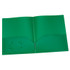 TOPS PRODUCTS Oxford® Poly Two Pocket Portfolio, Green, Pack of 25