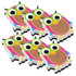 ASHLEY PRODUCTIONS Ashley Productions® Magnetic Whiteboard Eraser, Burlap Scribble Owl, Pack of 6