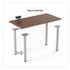 UNION & SCALE 24398974 Essentials Writing Table-Desk with Integrated Power Management, 47.5" x 23.7" x 28.8", Espresso/Aluminum