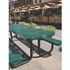 GLOBAL INDUSTRIAL 277153GN Expanded Steel Picnic Table, Rectangular, 96 x 62 x 29.5, Green Top, Green Base/Legs