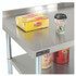 GLOBAL INDUSTRIAL 319060 Work Table with Undershelf with Backsplash, Rectangular, 60 x 30 x 35, Silver Top, Silver Base/Legs