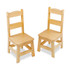 MELISSA & DOUG Melissa & Doug Pair of Solid Wood Chairs 2-Piece Set