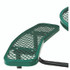 GLOBAL INDUSTRIAL 277150GN Expanded Steel Picnic Table, Round, 46" Dia x 29.5"h, Green Top, Green Base/Legs