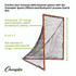 CHAMPION SPORT Sports LNGL Backyard Lacrosse Goal and Net, 6 ft x 6 ft, 1.5" dia Frame