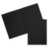 MEDLINE INDUSTRIES, INC. 99594D JAM Paper 2-Pocket Linen Presentation Folders, 9in x 12in, Black, Pack Of 6