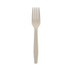 PACTIV EVERGREEN CORPORATION YPSMFTEC EarthChoice PSM Cutlery, Heavyweight Fork, Plastic, Tan, 1,000/Carton