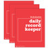 SCHOLASTIC TEACHING RESOURCES Scholastic Teaching Solutions Scholastic Daily Record Keeper, Pack of 3