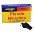 DICK MARTIN SPORTS Martin Sports Black Plastic Whistles, Set of 12