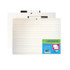 FLIPSIDE Flipside Products Two-Sided Primary Ruled/Blank Dry Erase Board with Attached Marker, 9" x 12", Single