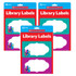 SCHOLASTIC TEACHING RESOURCES Scholastic Teaching Solutions Library Labels Accents, 72 Per Pack, 3 Packs