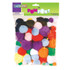 DIXON TICONDEROGA CO Creativity Street® Pom Pons, Bright Hues, Assorted Sizes, 100 Pieces