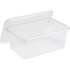 STOREX INDUSTRIES Storex Small Cubby Bin with Lid, Clear