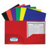 C-LINE PRODUCTS INC C-Line® Two-Pocket Heavyweight Poly Portfolio Folder, Assorted Primary Colors, Pack of 36