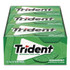 MONDELEZ INTERNATIONAL Trident® MOZ01106 Sugar-Free Gum, Spearmint, 14 Sticks/Pack, 12 Packs/Box