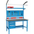 Global Industrial™ 72 x 30 Production Workbench - Phenolic Safety Edge Complete Bench - Blue p/n 319336BL