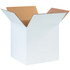 B O X MANAGEMENT, INC. 101010W Partners Brand White Corrugated Boxes, 10in x 10in x 10in, Pack Of 25