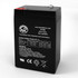 Battery Clerk LLC AJC® Edwards 97043201 Emergency Light Replacement Battery 4.5Ah 6V F1 p/n AJC-C4.5S-J-0-187544