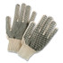 TRADEX INTERNATIONAL AMBITEX® CTPS400MN1SD Pro PVC-Dotted String-Knit Gloves, Medium, White/Black, 12 Pairs