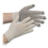 TRADEX INTERNATIONAL AMBITEX® CTPS400MN1SD Pro PVC-Dotted String-Knit Gloves, Medium, White/Black, 12 Pairs