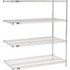 Global Industrial Nexel® 4 Shelf Stainless Steel Wire Shelving Unit Add On 42""W x 14""D x 54""H p/n B2345993