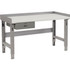 Global Industrial™ Workbench w/ Laminate Square Edge Top & Drawer 60""W x 36""D Gray p/n 318723