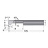 Scientific Cutting Tools BC120600A Back Chamfer Boring Bar: 0.12" Min Bore, 0.6" Max Depth, Right Hand Cut, Submicron Solid Carbide