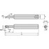 Widia 2832334 Indexable Boring Bars; Minimum Bore Diameter (Decimal Inch): 0.4230 ; Maximum Bore Depth (Decimal Inch): 1.2500 ; Maximum Bore Depth (Inch): 1-1/4 ; Toolholder Style: CSPI ; Tool Material: Steel ; Shank Diameter (Decimal Inch): 0.5000