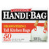 WEBSTER INDUSTRIES Handi-Bag® HAB6DK50CT Drawstring Kitchen Bags, 13 gal, 0.6 mil, 24" x 27.4", White, 50 Bags/Box, 6 Boxes/Carton