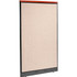 Global Industrial Interion® Deluxe Office Partition Panel with Pass Thru Cable 48-1/4""W x 101-1/2""H Tan p/n 695789DPTN