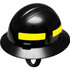 Erb Industries Inc ERB® Americana® Wildlands Full Brim Helmet 4-Point Mega Ratchet® Suspension Black p/n WEL19851BK