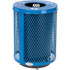 Global Industrial™ Outdoor Steel Diamond Recycling Can With Flat Lid & Base 36 Gallon Blue p/n 261924RBLD