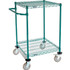 Global Industrial Nexel® 2 Shelf Cart Poly-Green® 24""L x 24""W x 40""H Polyurethane Rigid Casters p/n B3055248