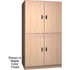 Ironwood Manufacturing Inc Ironwood 2 Compartment Wardrobe Storage Cabinet Solid Door Maple Color p/n 404-35-M-MP