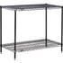 Global Industrial Nexel® 2 Shelf Black Epoxy Wire Shelving Unit Starter 48""W x 24""D x 34""H p/n B3081044