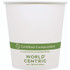 WORLD CENTRIC CUPA10 Paper Hot Cups, White, 1,000/Carton