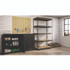 ALERA SU842448P Steel Shelving Unit with Particleboard Shelves, Five-Shelf, 48w x 24d x 84h, Steel, Black