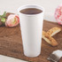 DART SOLO® DWTG24W Thermoguard Insulated Paper Hot Cups, 24 oz, White Sustainable Forest Design, 600/Carton