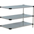 Global Industrial Nexel® 3 Shelf Galvanized Steel Solid Shelving Unit Add On 60""W x 18""D x 34""H p/n B3152536