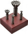 Value Collection 0 4 Piece 3/8 to 1-3/8" 60° Dovetail Cutter Set